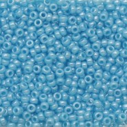 Miyuki seed beads 11/0 - Opaque light blue lustered 11-433
